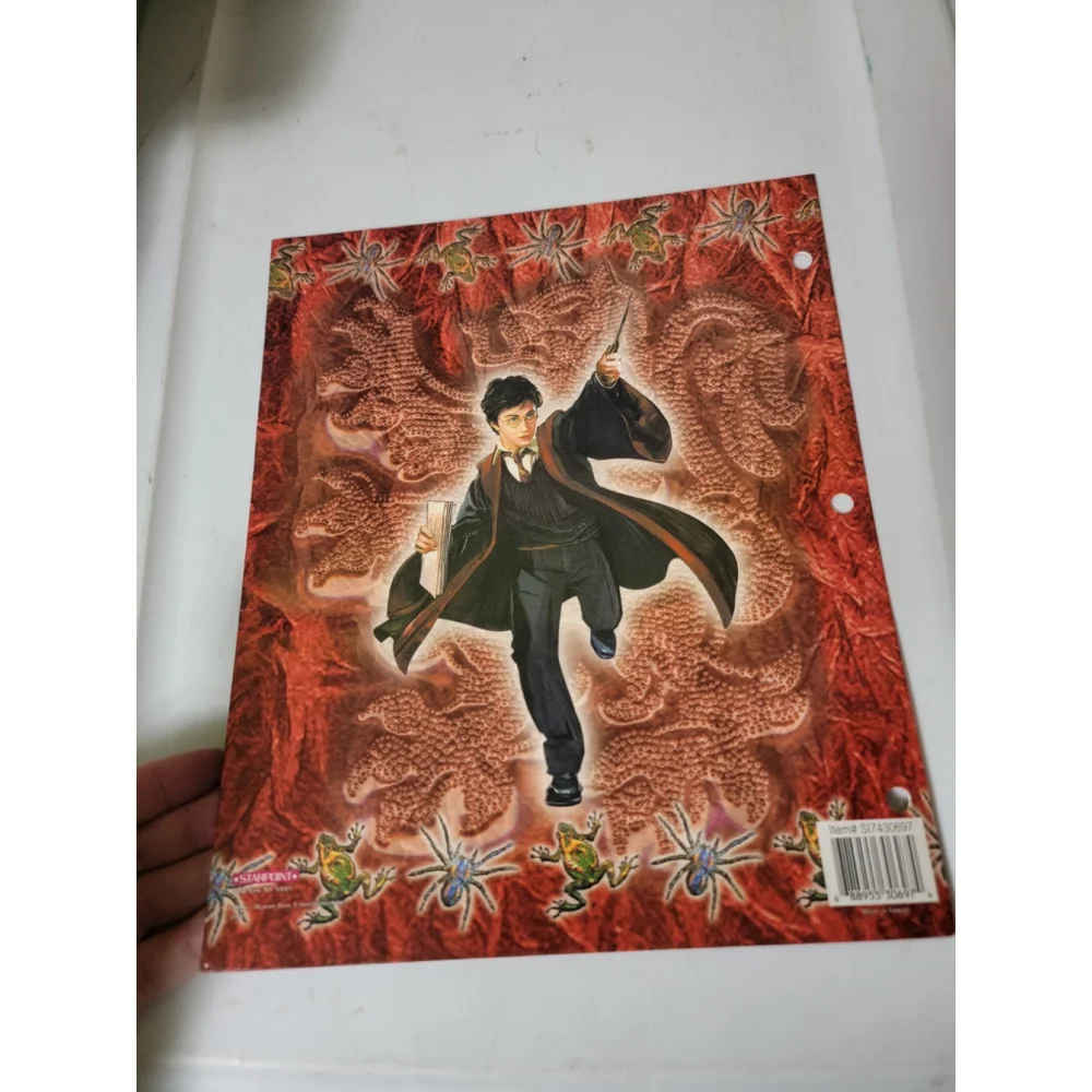 Vintage Harry Potter Starpoint 3 Ring Binder Folder School Warner Bros